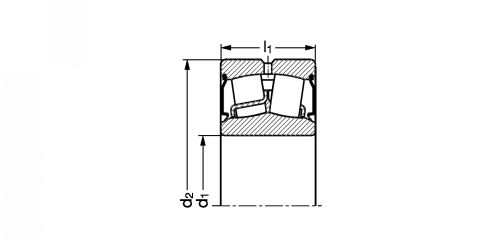 Roulement à rotule sur rouleaux étanche - Plan R7-97