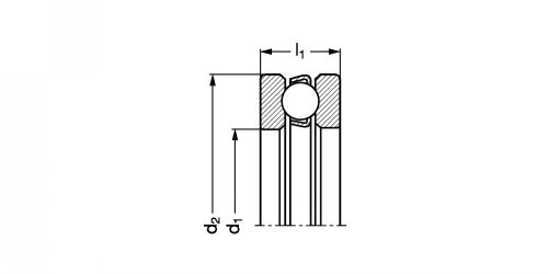 Butée à billes à simple effet - Plan R8-110