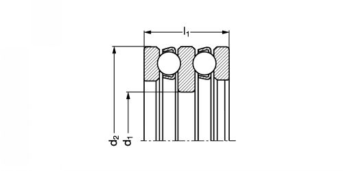 Butée à billes à double effet - Plan R8-112