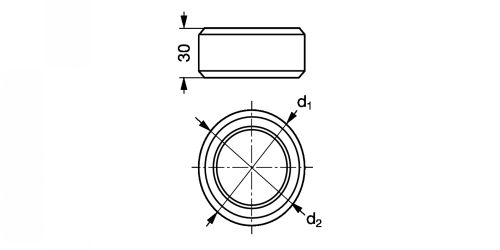 Bague de jonction pour soufflet de protection - Plan