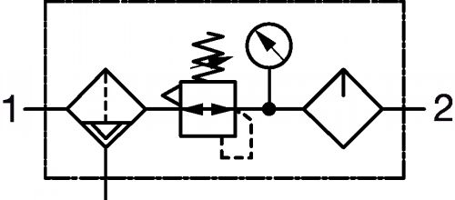 Filtre régulateur lubrificateur - Plan