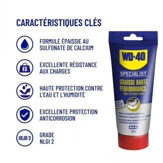 Graisse Haute Performance Multifonction WD-40 - Caractéristiques