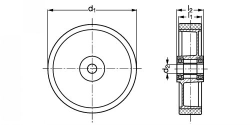 Roues fortes charges