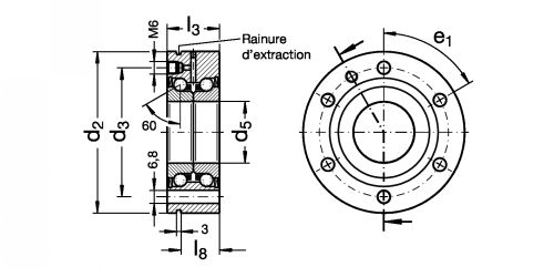 Forme d'usinage standard d'extrémité de vis zlf fixe (Schéma #2)