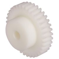 ROUE CYLINDRIQUE DROITE EN POM H MODULE 2,5 - LARGEUR DENTURE 20MM (Modèle : A1-335)