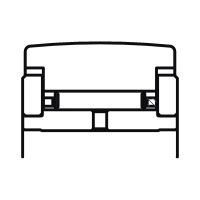 Symbole galet de came avec guidage axial par rondelles