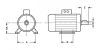 Moteur avec fixation à pattes B3 - WEG