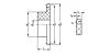 Pignon simple à chaîne en POM C norme BS - Plan