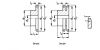 Pignon à chaîne simple norme BS - Plan