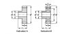 Roue cylindrique droite en POM C - Plan