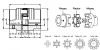 Accouplement à flector polyuréthane ROTEX - Plan