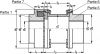 Accouplement à tampons élastiques NE-H - Plan