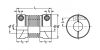 Accouplement flexible MFB - Plan