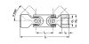 Joint de cardan double de précision - Plan