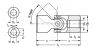 Joint de cardan simple de précision - Plan