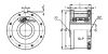 Flasque F7 pour roue libre A6-07 - Plan