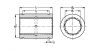 Douille lisse inox - Plan