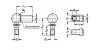 Embouts de ressorts à gaz inox - Plan