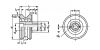 Galet de guidage en V - Plan