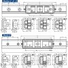 Guidage à galets autoalignant - Type T - Plan