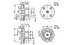 Bride excentrique de fixation pour galets - Plan