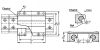 Guidage lisse à rail double et chariot - Plan