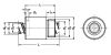 Vis à billes miniature et écrou cylindrique - Plan