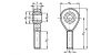 Embout à rotule mâle - Plan