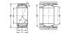 Rotule radiale chromage dur/PTFE - Plan