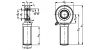 Embout à rotule mâle acier/acier - Plan