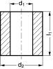 Ébauche creuse autolubrifiante cylindrique - Plan