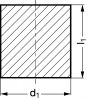 Ébauche pleine autolubrifiante cylindrique - Plan