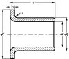 Coussinet lisse à collerette - Plan