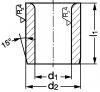 Coussinet cylindrique - Plan