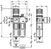 Filtre régulateur lubrificateur - Plan