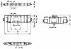 Distributeur compact en ligne 5/3 CF - Plan