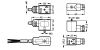 Connecteur avec câble ou connecteur femelle - Plan