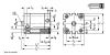 Vérin double effet compact tige taraudée - Plan