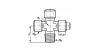 Croix égale mâle-femelle cyl - conique - Plan