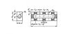 Nourrice de distribution double femelle - Plan