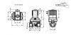 Electrovanne inox 2/2NF à commande attelée - Plan