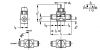 Mini vanne 3/2 à raccords instantanés - Plan