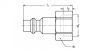 Embout sans obturation femelle - Plan