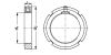 Écrous de serrage KMFE en cotes métriques - Plan