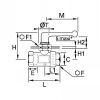 Robinet 2 voies traversée cloison femelle BSP cylindrique - LEGRIS 0446 - Plan