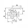 Robinet équerre 3 voies femelle BSP cylindrique - LEGRIS 0482 - Plan