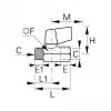 Robinet série légère 2 voies mâle/femelle cylindrique manette courte - LEGRIS 049D - Plan