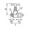 Robinet pointeau 2 voies mâle/femelle BSP cylindrique - LEGRIS 0501 - Plan