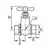 Robinet pointeau 2 voies femelle BSP cylindrique - LEGRIS 0502 - Plan