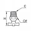 Robinet pointeau purge mâle NPT - LEGRIS 0563 - Plan